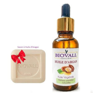 Huile d'argan premium avec savon nourrissant pour une peau éclatante