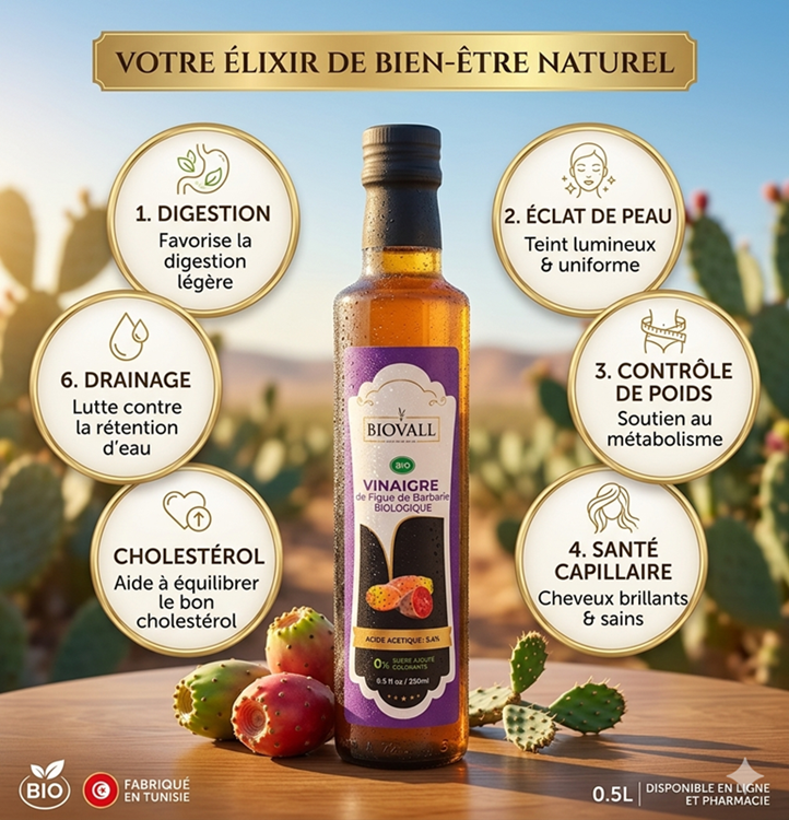 Pack de Vinaigre de Figue de barbarie Biologique – Image 5